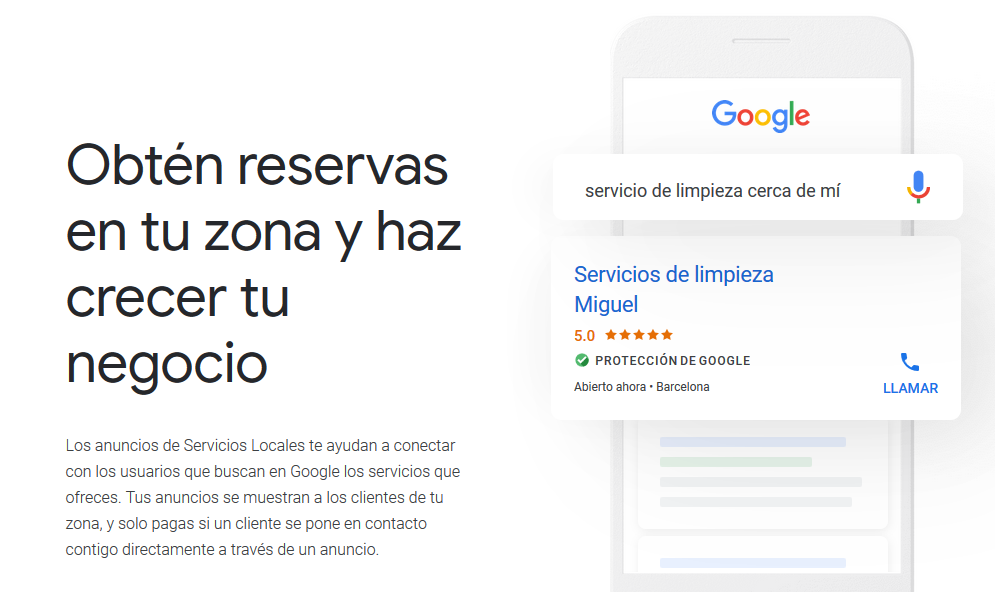 Qué son los anuncios de servicios locales de Google