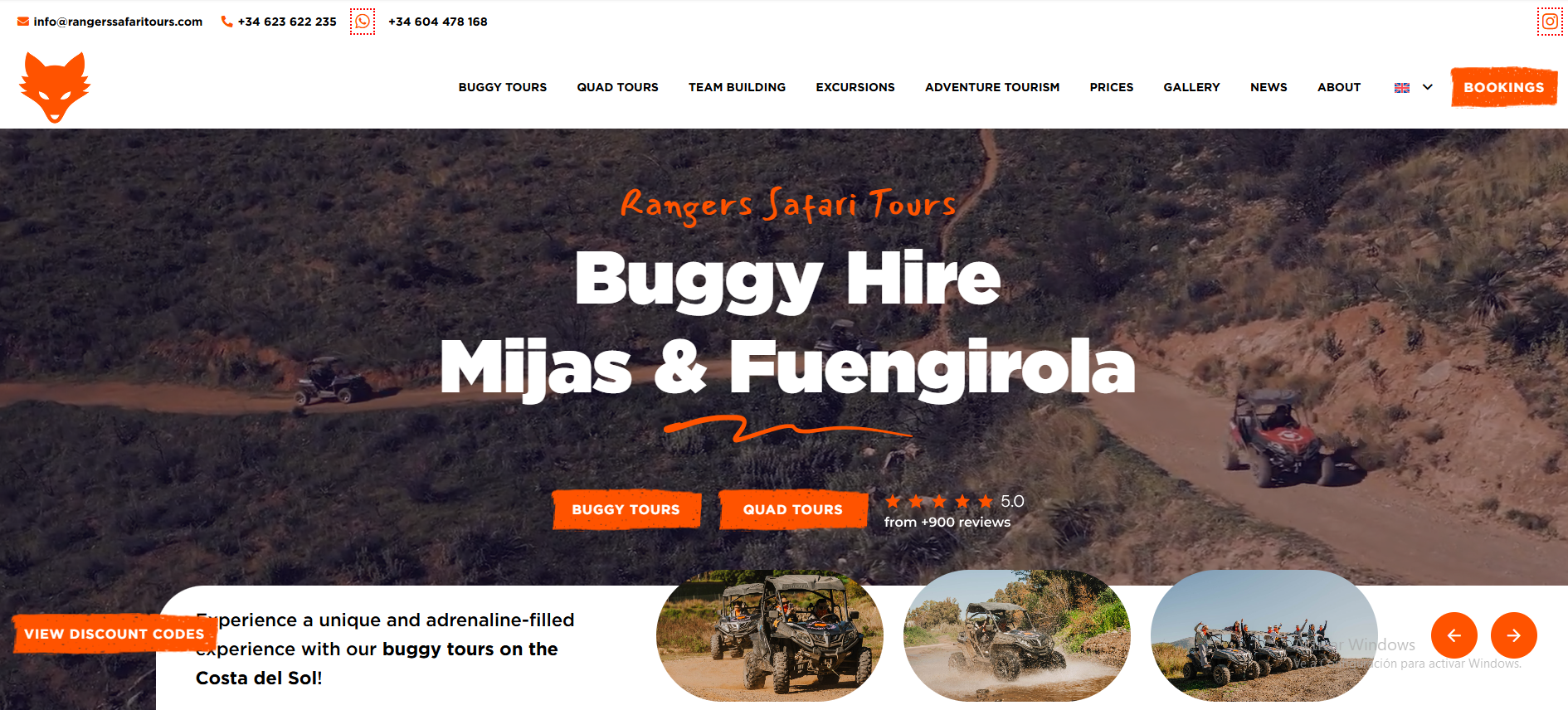 Home de Rangers Safari Tours: Buggy Hire en Mijas y Fuengirola.